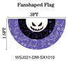 Halloween Fan Shaped Flags for Decoration Can Be Customized for Wholesale 