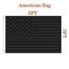 Black And White American Flag Thin Blue Line Flag Banner Customizable