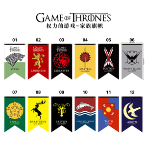  Game of Thrones House Hung Flag Designs Different Houses