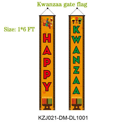 Kwanzaa Gate Flag Couplets Drop Shipping Manufacturer Wholesale 