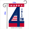 4th of July Garden Flag Double Sided 12 X 18 Inch Outdoor Flags