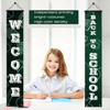 Welcome Back To School Porch Sign Banner Classroom Decoration Makers