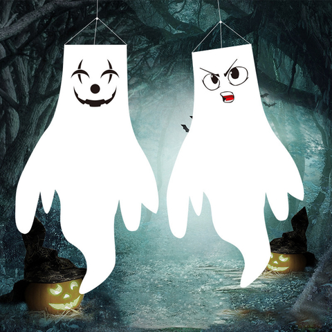 Ghost Wind Direction Flags for Halloween Celebration for Wholesale 