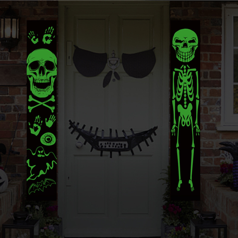 Custom High Quality Halloween Noctilucous Gate Flags for Drop Shipping 