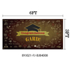 Grad Party Tapestry Black Gold Personalized Graduation Backdrop Maker
