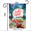 Personalized Summer House Flags Double Sided 12x18 Custom Garden Flag