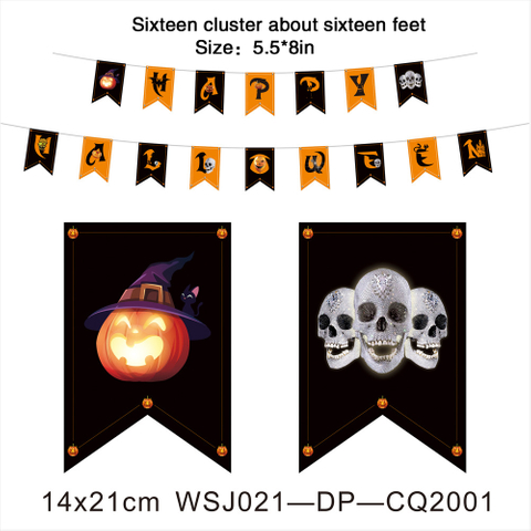 Wholesale Halloween String Flags Different Designs From China Manufacturer 