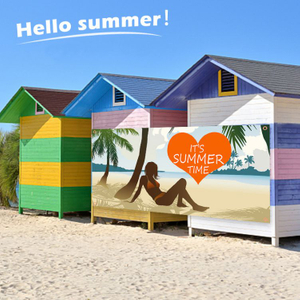 Beach Theme Summer Backdrop Design 3x6 FT Manufacturer Wholesale