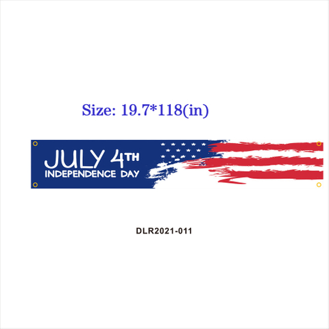 4th of July Banner Memorial Day Party Decoration Banner Customizable