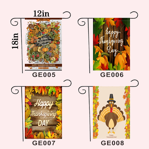 Thanksgiving Garden Flags Various Design Custom Wholesale 