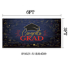 Grad Party Tapestry Black Gold Personalized Graduation Backdrop Maker