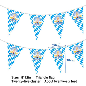 Personalized Oktoberfest Party Decoration Bavarian Kit Bunting Flags